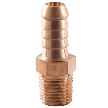 SONSBEEK TAILPIECE 3 8inch BARB 1 4inch BSP MALE, BRASS