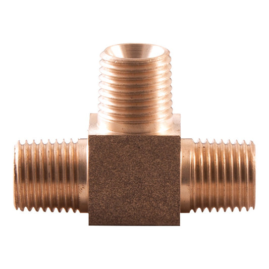 SONSBEEK T-PIECE 1 4inch BSP M-M-M BRASS, CARDED