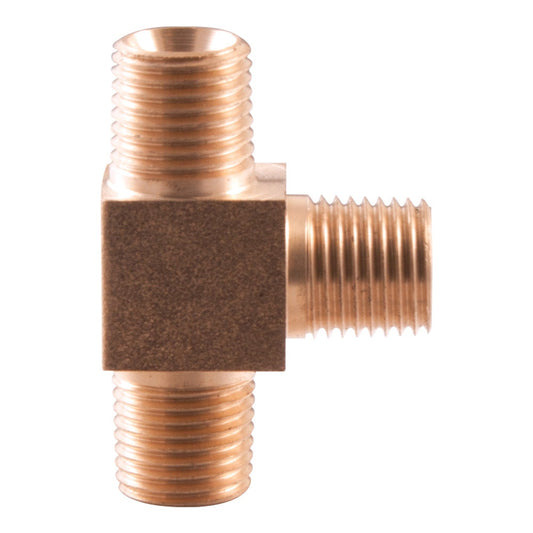 SONSBEEK T-PIECE 1 4inch BSP M-M-M BRASS, CARDED
