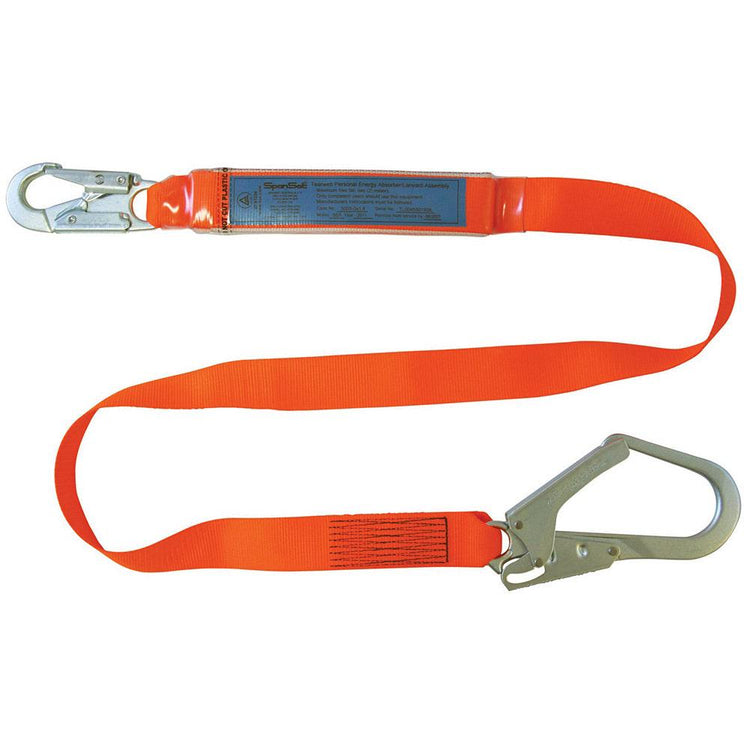 SPANSET General Purpose 1.8m Lanyard With Snap Hook and Scaff Hook 3055-SCAFF