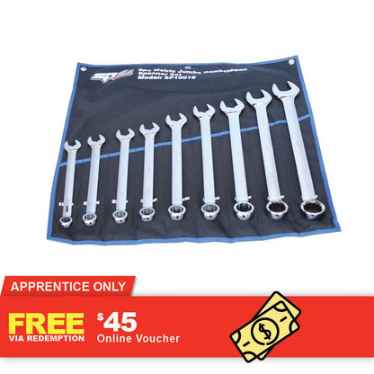 SP Metric ROE Jumbo Spanner Set - 9 Piece SP10019