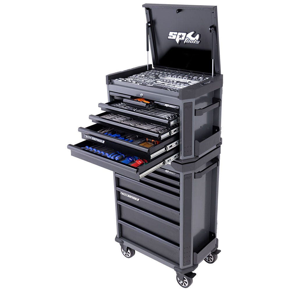 SP Metric SAE Diamond Black Tech Series Tool Kit - 336 Piece SP52295D