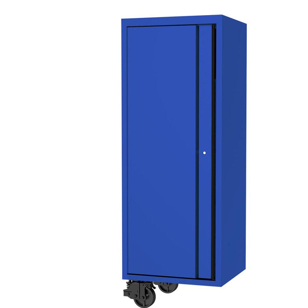 SP TOOLS 27inch USA Sumo Series Side Cabinet - 4 Roller Shelves and 1 Fixed Shelf - Blue Black SP44880BL