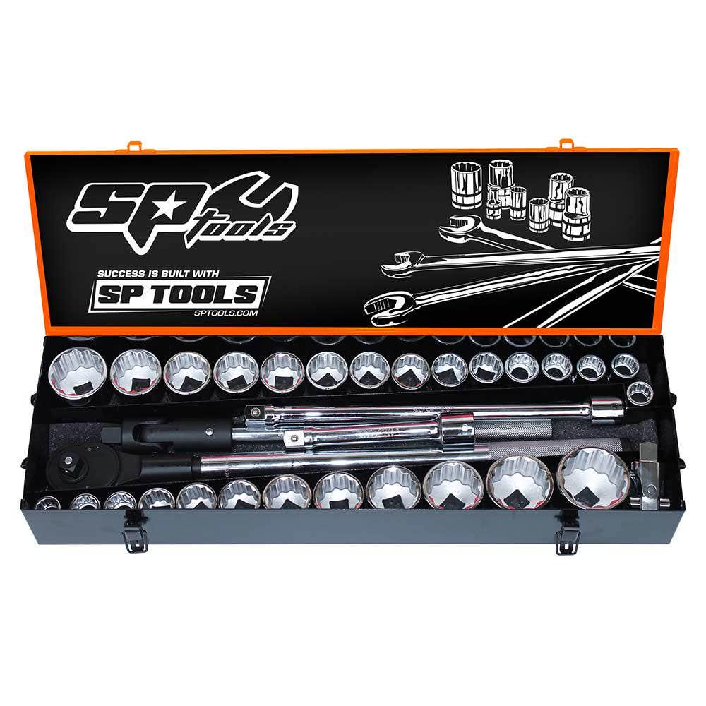 SP TOOLS 3 4 Drive Metric Sae Socket Set - 32 Piece SP20400
