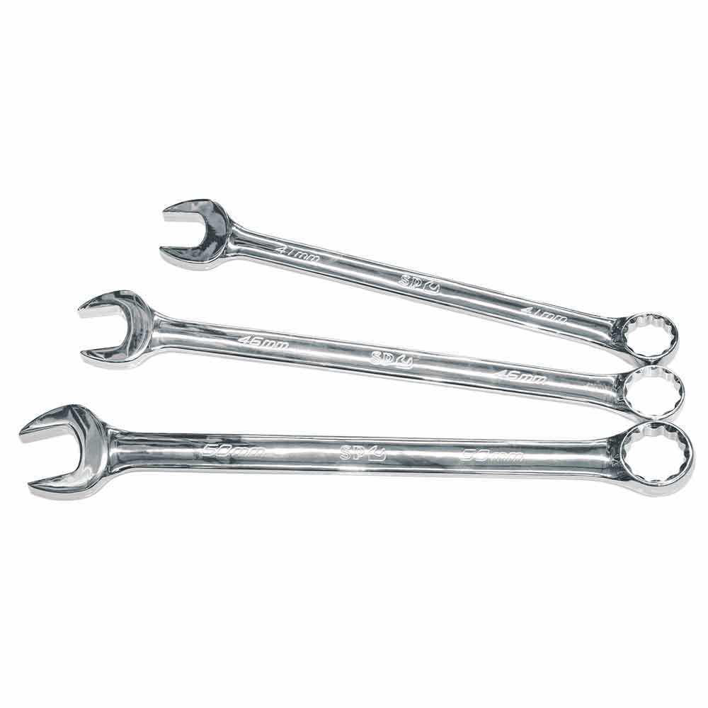 SP TOOLS 3 Piece Metric Jumbo Combination ROE Spanner Set SP10020