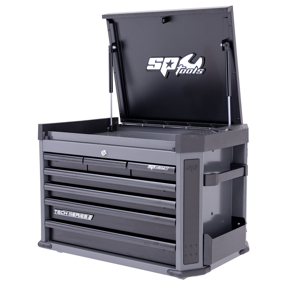 SP TOOLS 7 Drawer Diamond Black Tech Series Tool Box SP42205D