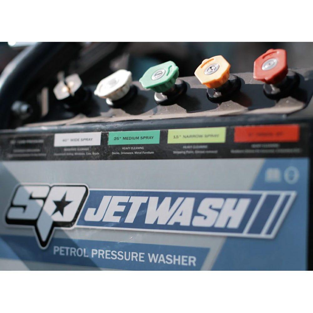 SP TOOLS Jetwash 4000PSI 15HP 23.4L Min Petrol Pressure Washer SP400P