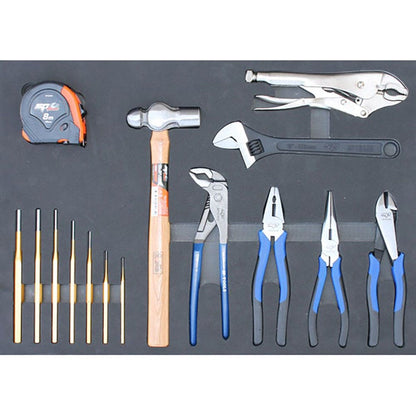 SP TOOLS Metric SAE Custom Series Roller Cabinet Tool Kit Black - 238 Piece SP50626X