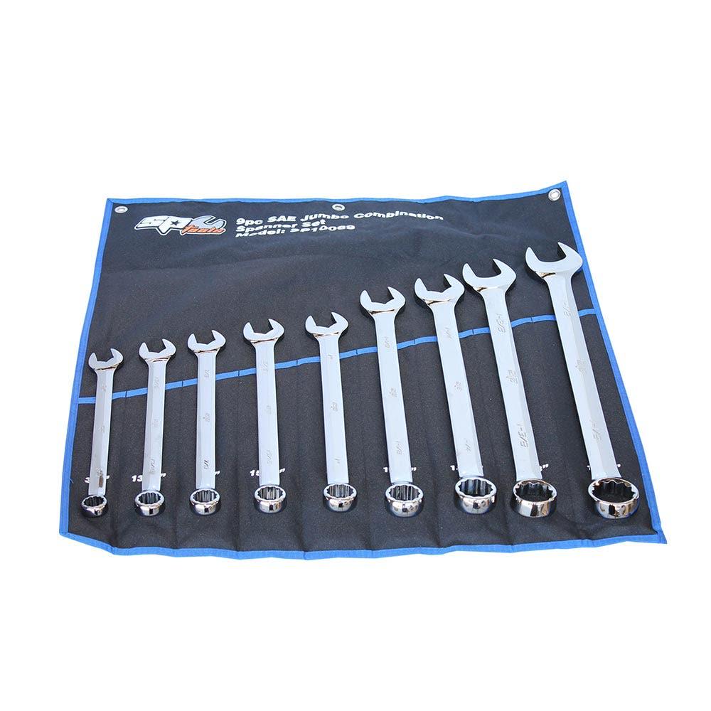 SP TOOLS SAE Jumbo Combination Spanner Set - 9 Piece SP10069