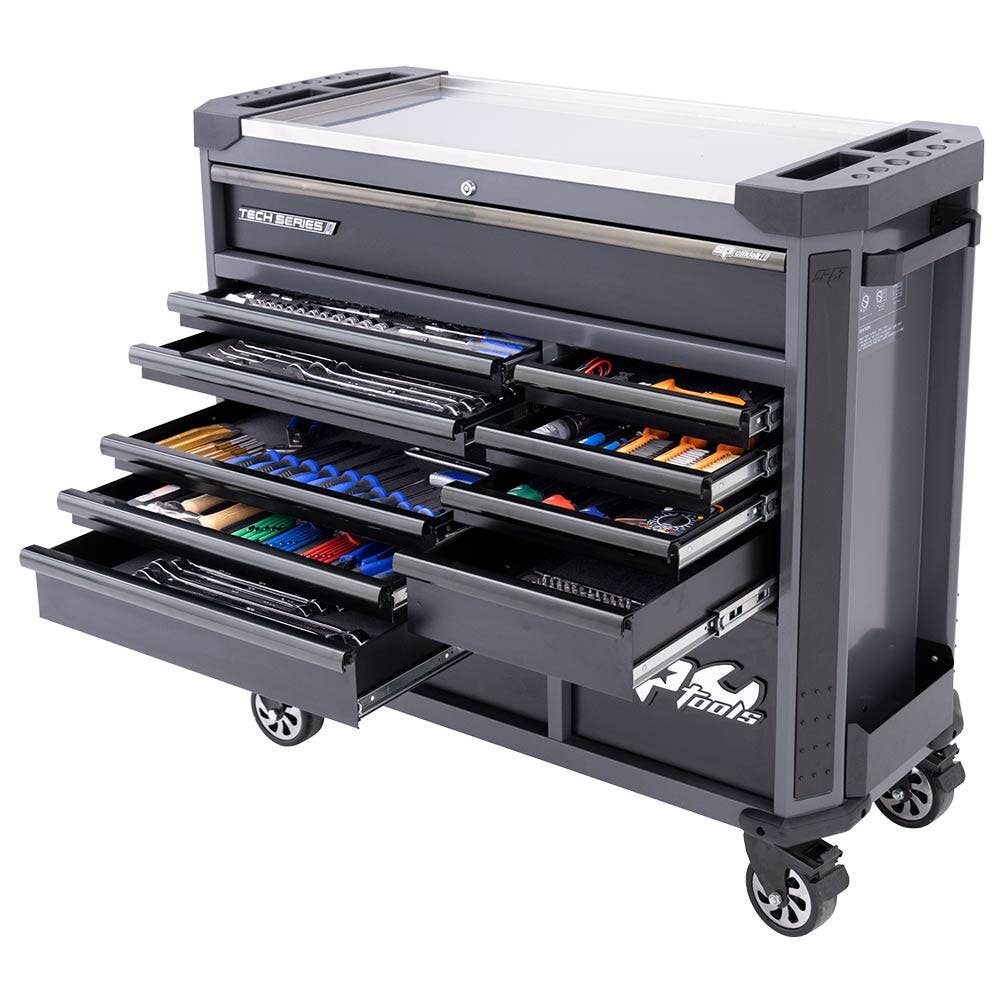 SP Tools Metric SAE Diamond Black Roller Cabinet Tool Kit - 369 Piece SP50765D