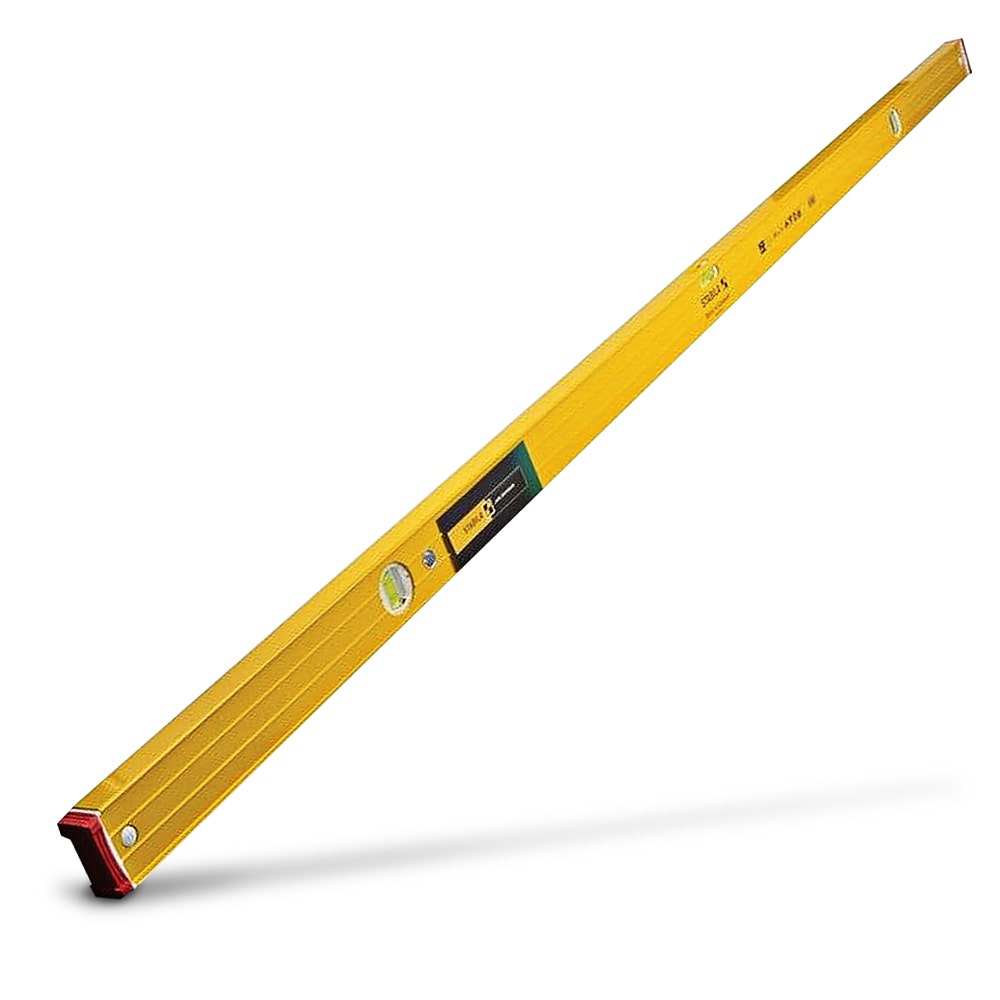 STABILA 1800mm Box Frame Ribbed Level 3 Vial Trade with Non Slip End Caps 96-2 180