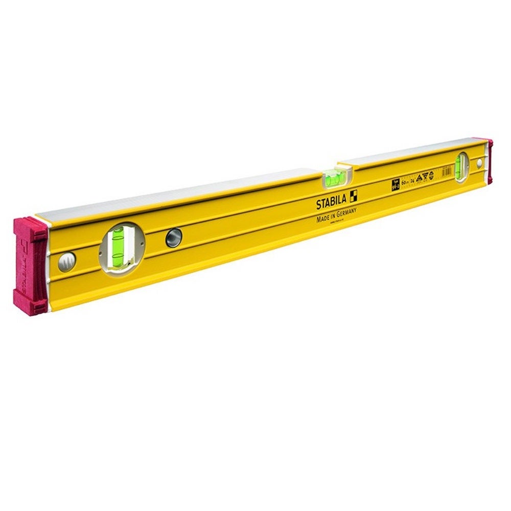STABILA Box Frame Ribbed 3 Vial Spirit Level 800mm 96-2 80