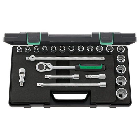 STAHLWILLE 1 2 Drive 12 Point Socket and Accessory Set - 22 Piece 96031447