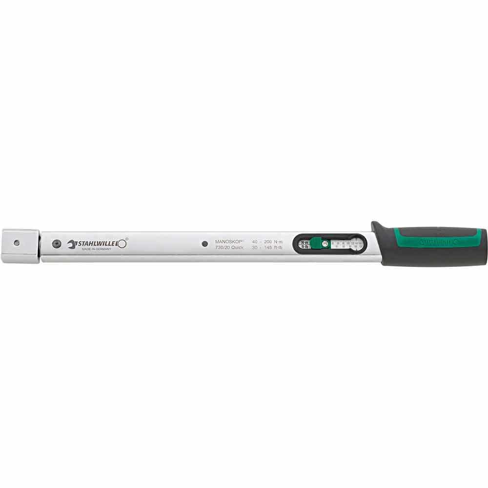STAHLWILLE 40-200Nm 730 Quick Torque Wrench Compatible w 14 x 18mm Insert Tools 50184020