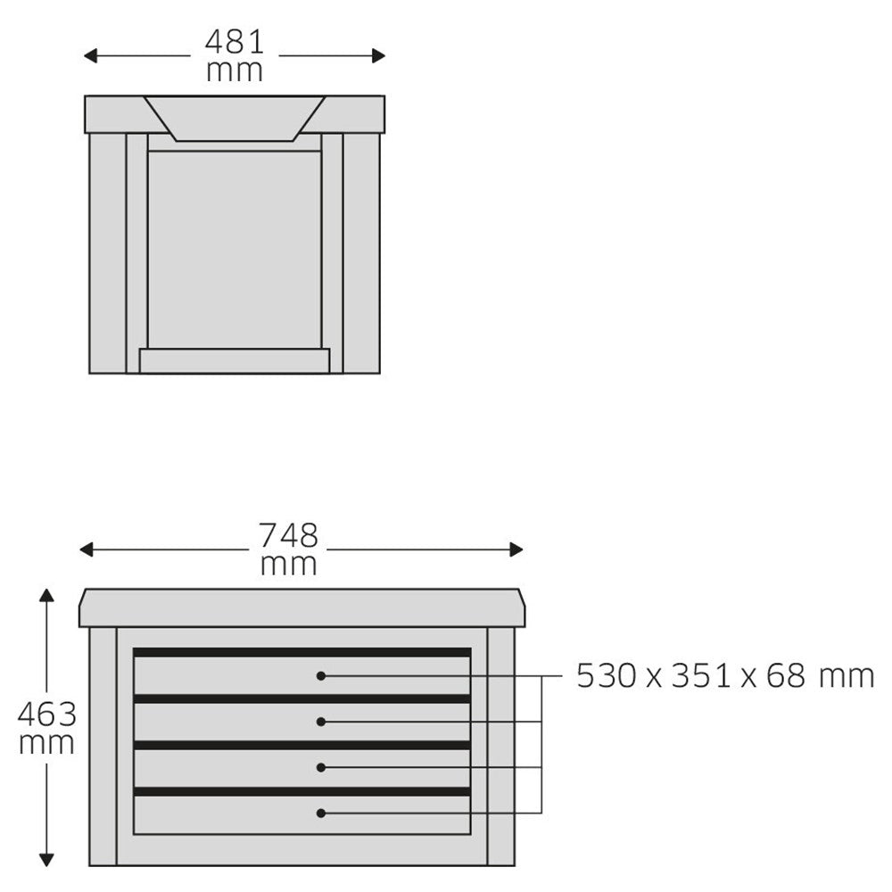 STAHLWILLE 93 Top Box Tool Chest Suits TTS93 Tool Trolley 81200157