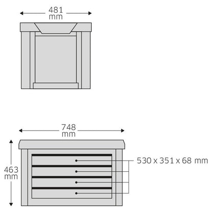 STAHLWILLE 93 Top Box Tool Chest Suits TTS93 Tool Trolley 81200157