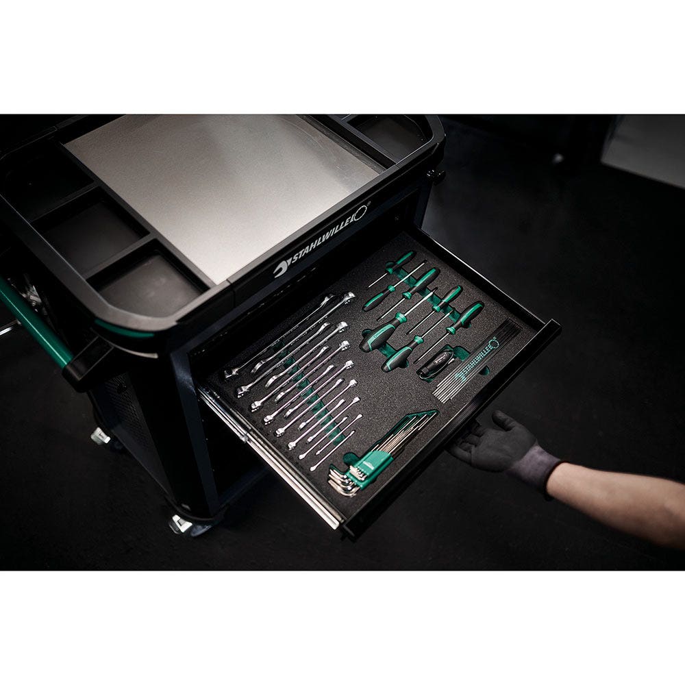 STAHLWILLE Toolset w TTS93 Tool Trolley - 130 Piece 98830177