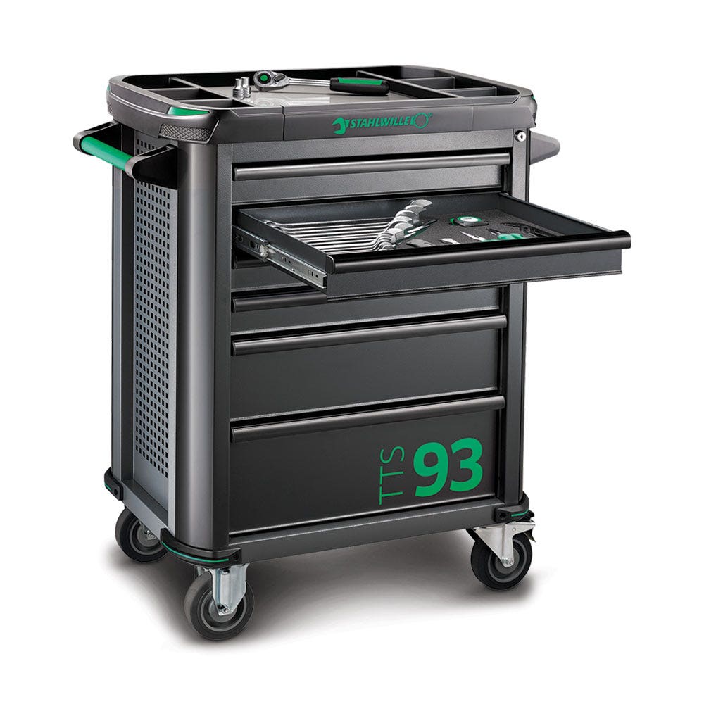 STAHLWILLE Toolset w TTS93 Tool Trolley - 130 Piece 98830177