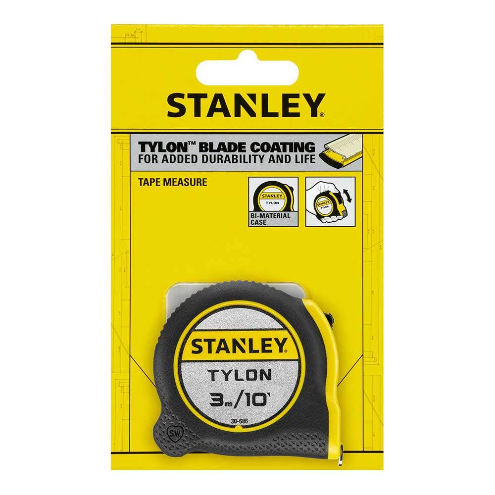 STANLEY 3m 10inch Tylon Tape Measure 0-30-686
