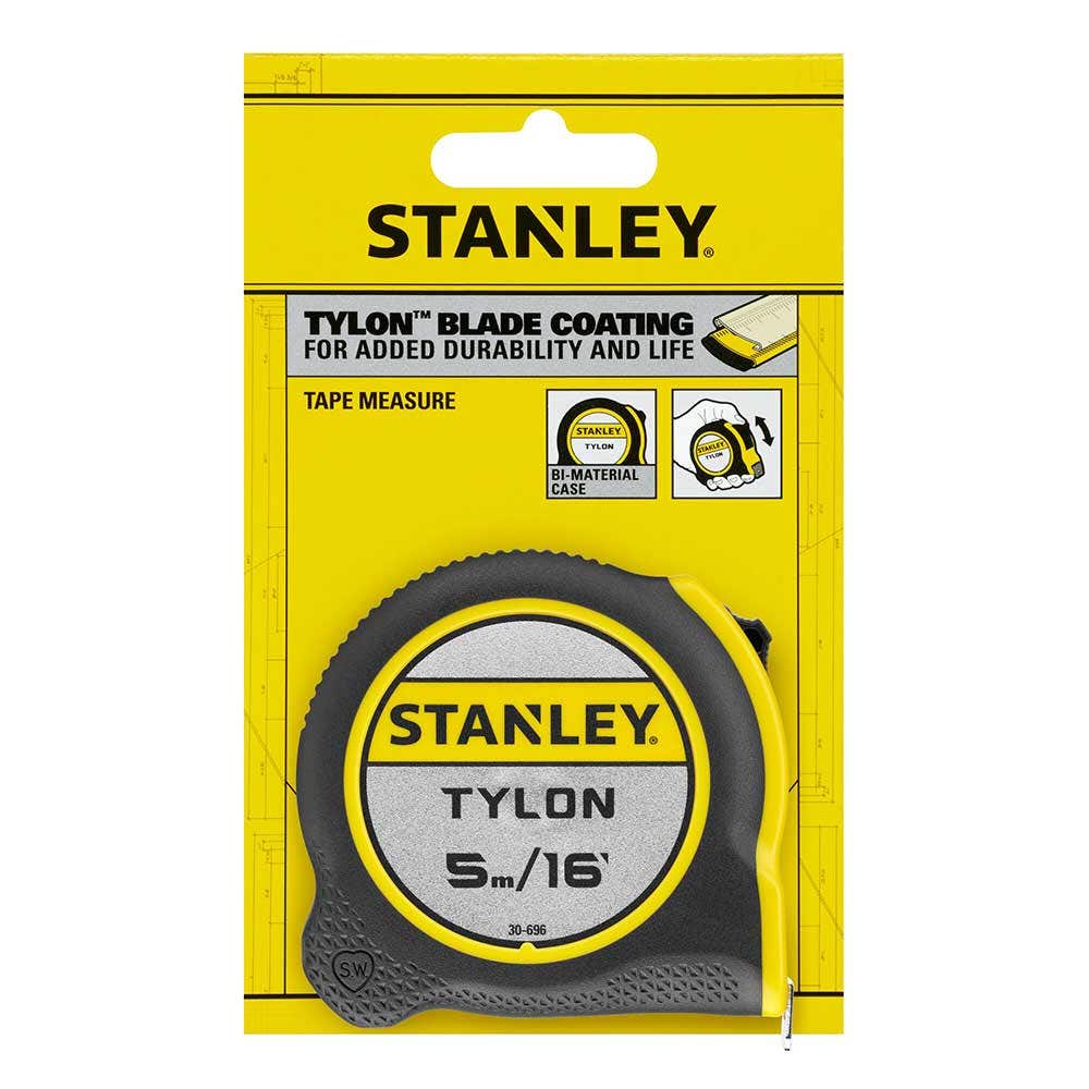 STANLEY 5m Tylon Coated Tape Measure 0-30-696