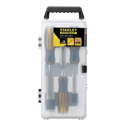 STANLEY FATMAX 12-25mm Thru Tang Wood Chisel Set - 3 Piece 2-16-268