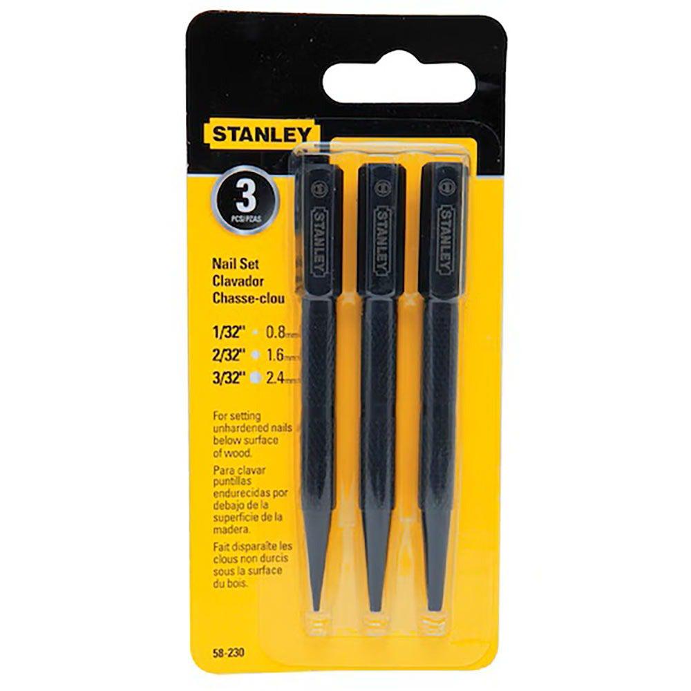 STANLEY Square Head Nail Punch Set - 3 Piece 58-230