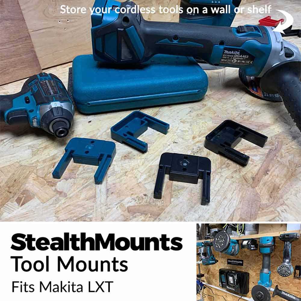 STEALTHMOUNTS 4 Pack Makita LXT Tool Mount - Teal TMMK18BLU4