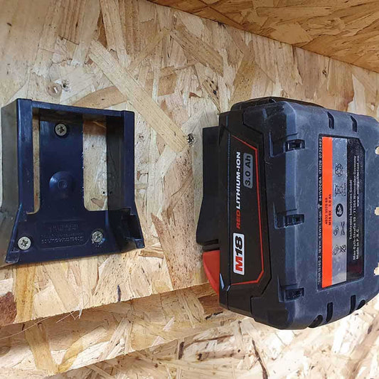 STEALTHMOUNTS Battery Mount Holder for Milwaukee 18V - 6 Pack