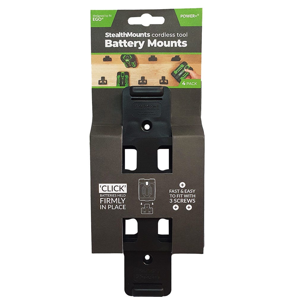 STEALTHMOUNTS Battery Mount Holder for EGO Black 56V BM-EG56-BLK-4