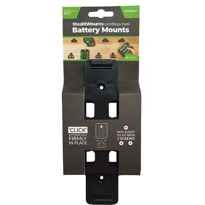 STEALTHMOUNTS Battery Mount Holder for EGO Black 56V BM-EG56-BLK-4