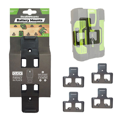 STEALTHMOUNTS Battery Mount Holder for EGO Black 56V BM-EG56-BLK-4