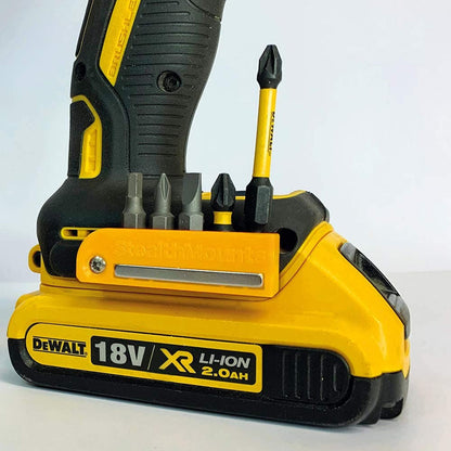 STEALTHMOUNTS Bit Holder for DeWalt Yellow XR and FLEXVOLT - 2 Pack BH-DW-YLW-2