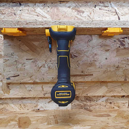 STEALTHMOUNTS DeWalt Tools XR Range 18 20v Tool Mounts Yellow - 4 Piece TMDW18YLW4