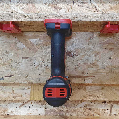 STEALTHMOUNTS Tool Mount Holder For Milwaukee 18V Red - 4 Pack TM-MW18-RED-4