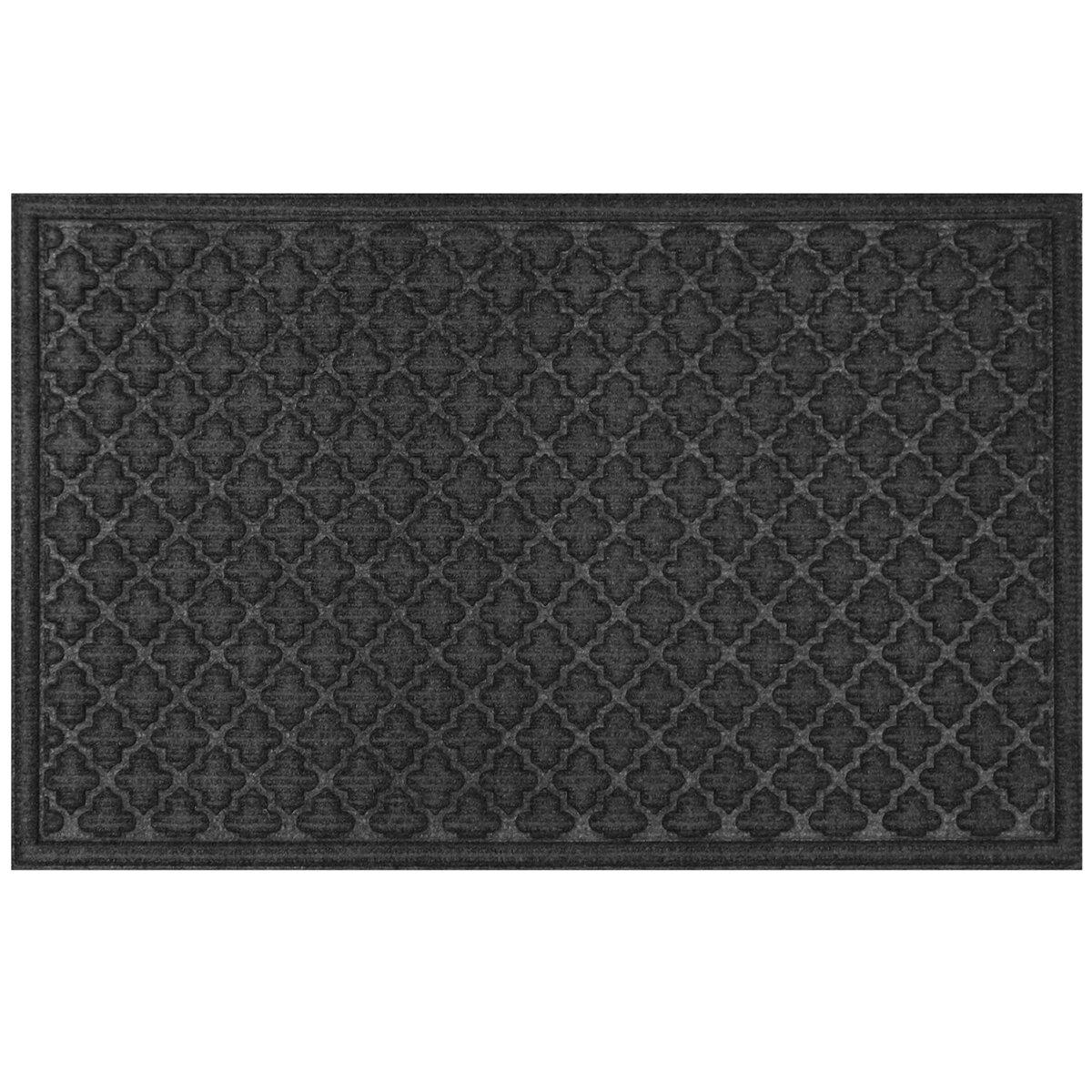STEPGUARD Door Mat 61cm x 91cm Charcoal Cobalt Blue