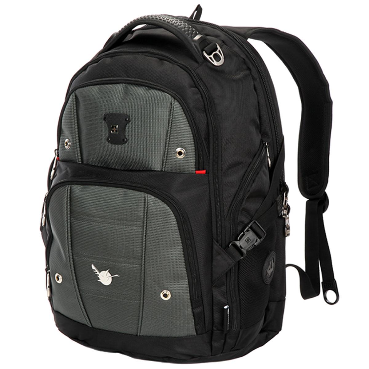SUISSEWIN 43.2cm Laptop Backpack Grey