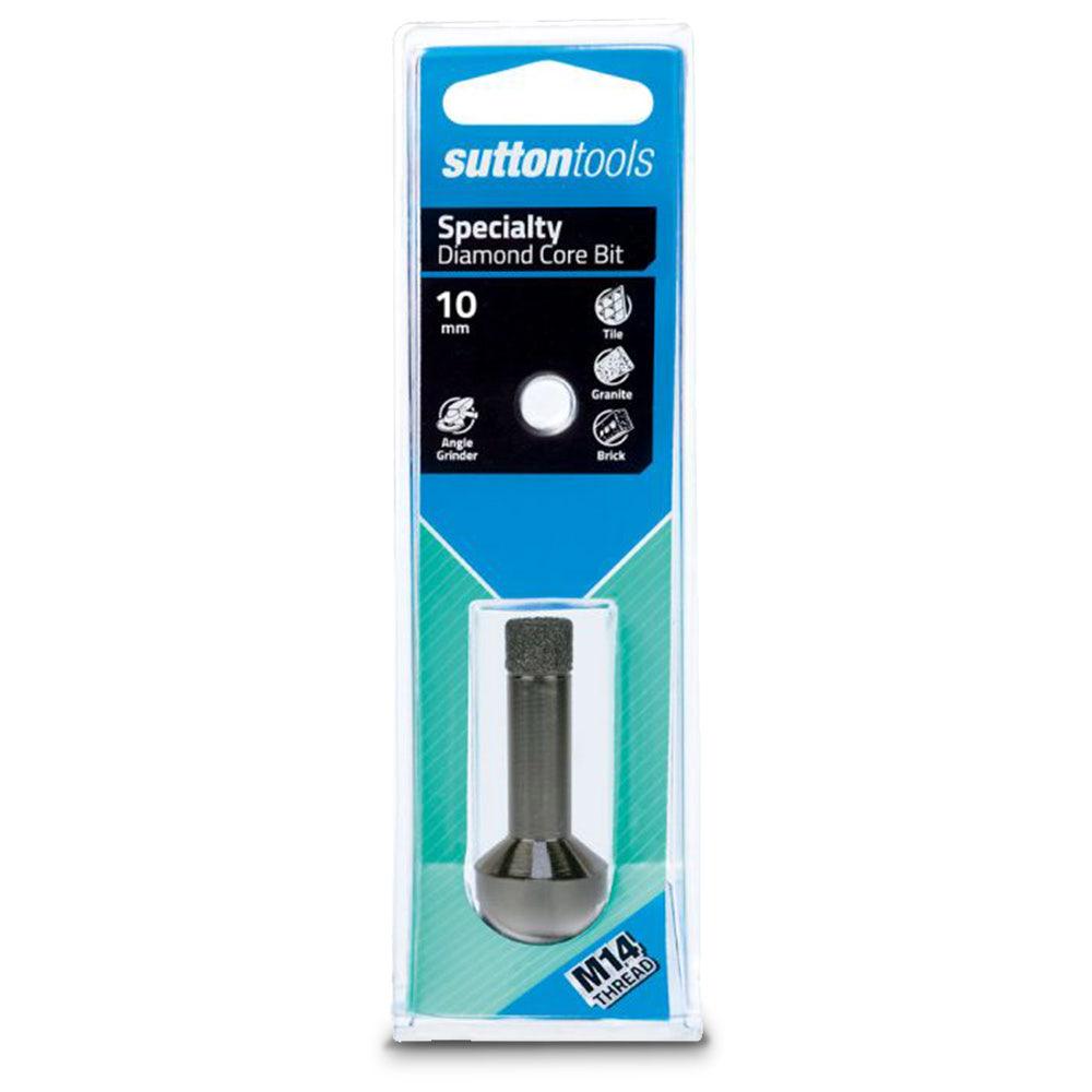 SUTTON 10 x 35mm Diamond Holesaw Angle Grinder Wet Dry