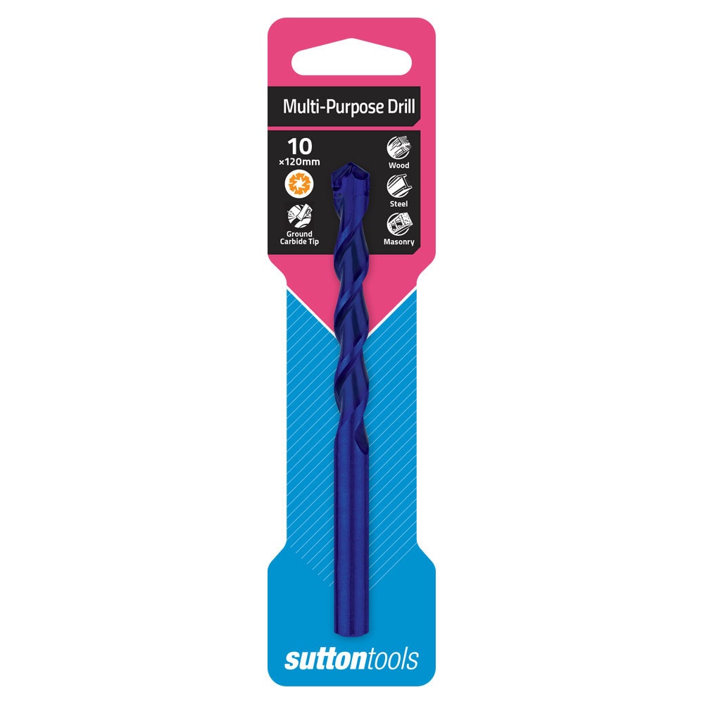 SUTTON 10x120mm TCT Multi-Purpose Drill Bit D6101000