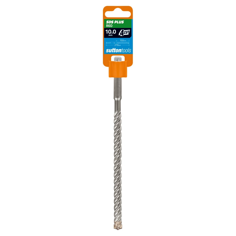 SUTTON 10x210mm 4-Cut REO SDS Plus TCT Masonry Drill Bit D6331000