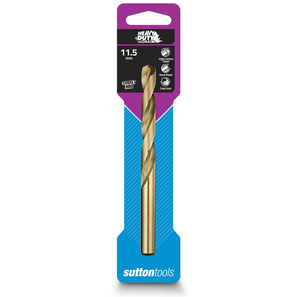 SUTTON 11.5 x 142mm HSS-Cobalt Jobber Drill Bit - HD-COBALT