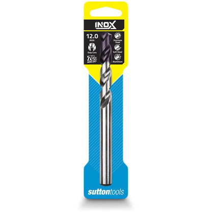 SUTTON 12.0 x 151mm HSS-TiAIN Jobber Drill Bit for Stainless - INOX