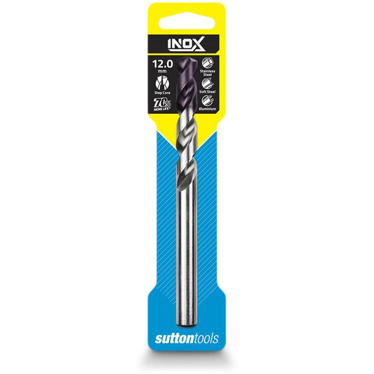 SUTTON 12.0 x 151mm HSS-TiAIN Jobber Drill Bit for Stainless - INOX