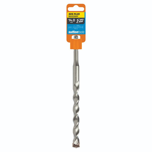 SUTTON 14.0x210mm 2-Cut SDS Plus TCT Masonry Drill Bit D6141400
