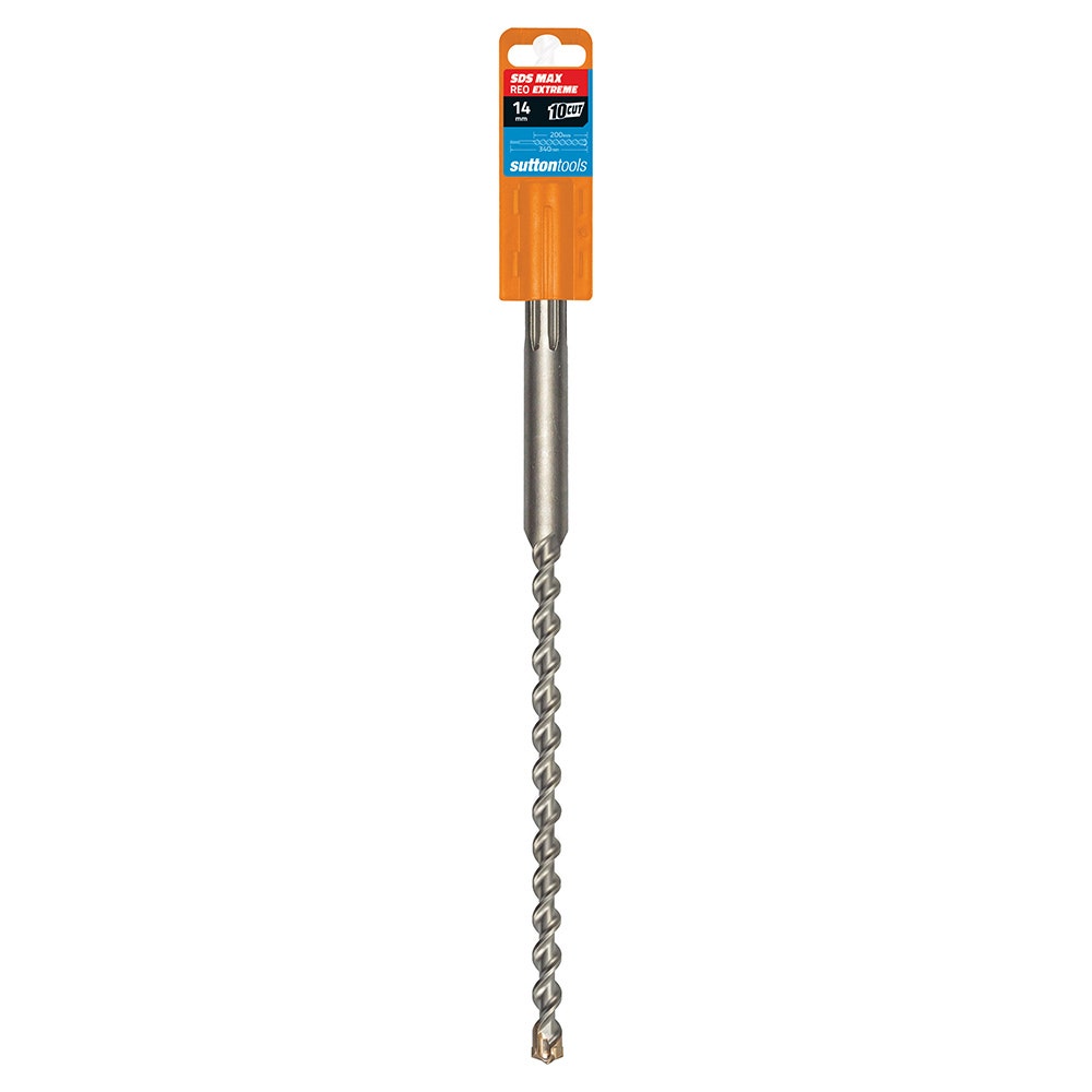 SUTTON 14x340mm 4-Cut EXTREME SDS-Max TCT Masonry Drill Bit D6441400