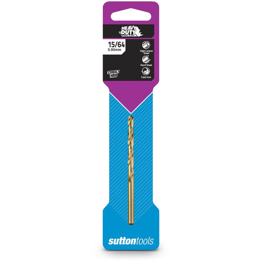 SUTTON 15 64inch x 3.7 8inch Metal Jobber Drill Bit HSS-Cobalt