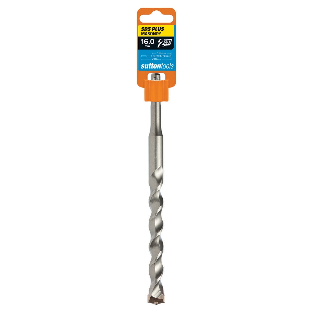 SUTTON 16.0x210mm 2-Cut SDS Plus TCT Masonry Drill Bit D6141600