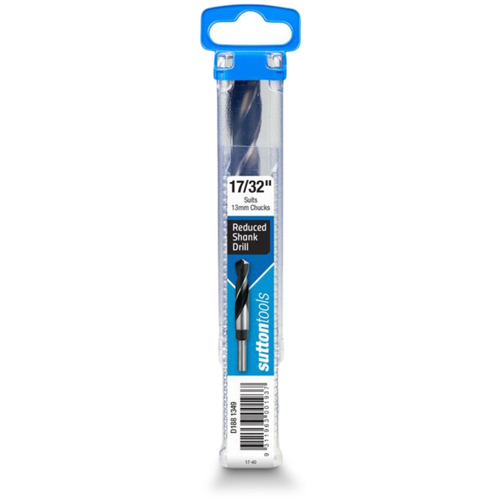 SUTTON 17 32inch x 152mm 12.5mm Reduced Shank HSS Metal Drill Bit