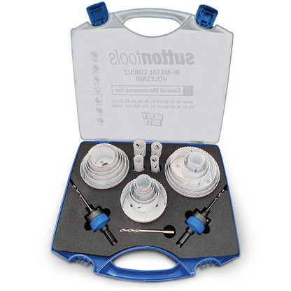 SUTTON 19-121mm Bi-Metal Cobalt Holesaw Set for General Purpose - 22 Piece H1250022