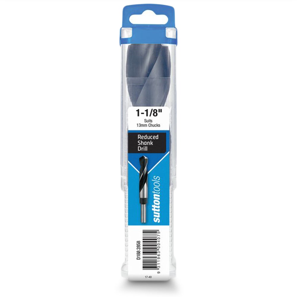 SUTTON 1-1 8inch x 152mm 12.5mm Reduced Shank HSS Metal Drill Bit