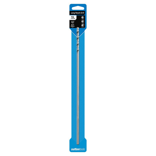 SUTTON 1 4inch x 300mm HSS Extra Long Metal Drill Bit D2170635